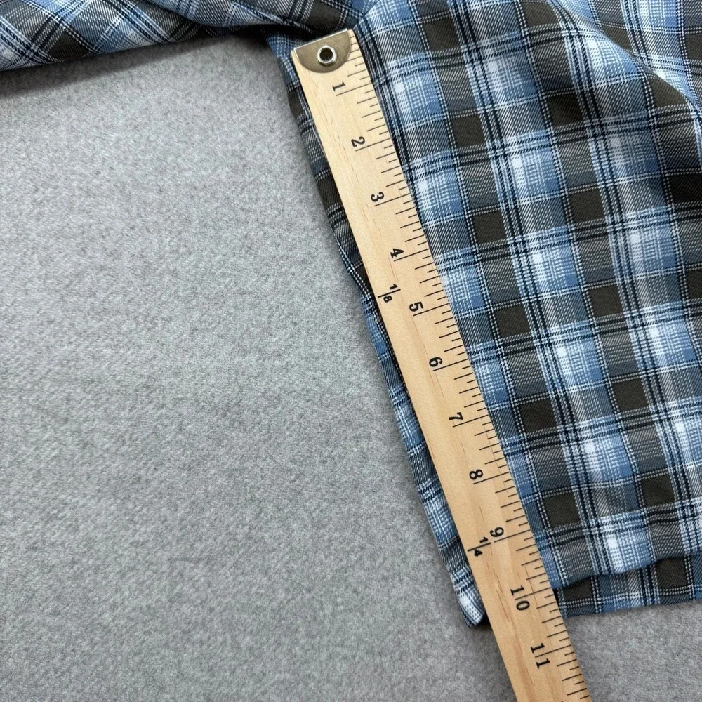 Katin Chino Shorts Mens 32 Blue Plaid Flat Front Surf Skate‎ Casual Huckberry